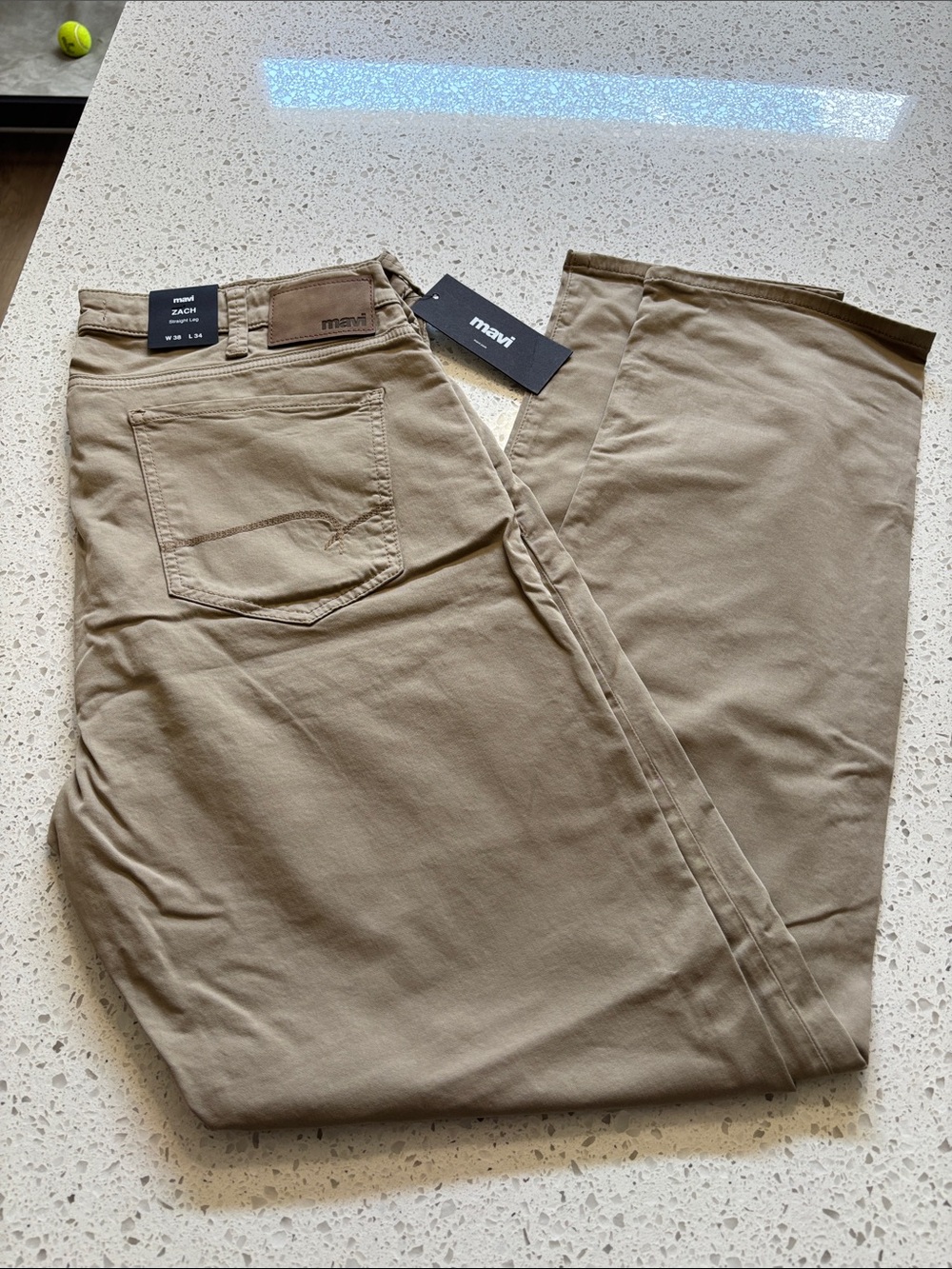 Mavi Men’s Straight Jeans in Khaki 38x34